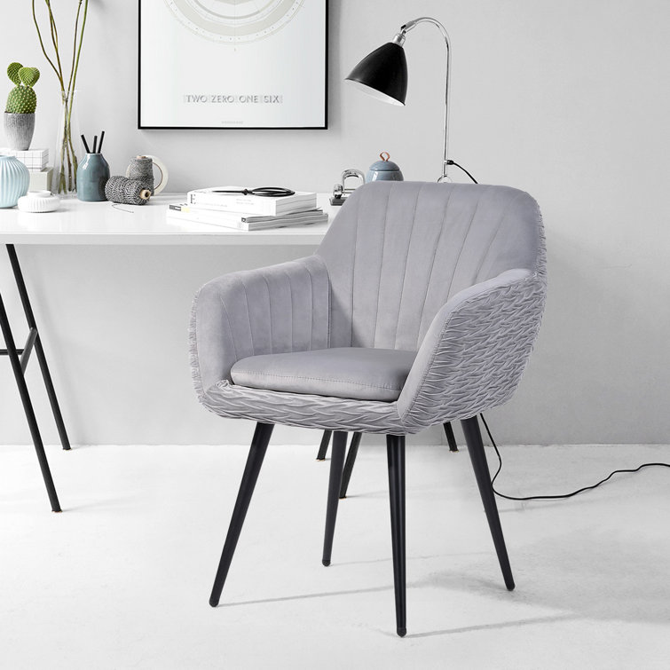 Cristal Velvet Upholstered Arm Chair (Only Cushion )